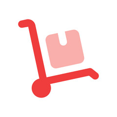 A stylized pixel art depiction of a red bull