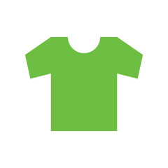 A simple pixel art depiction of a lime green tshirt