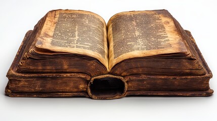 bible the word of god christian symbols and icons open book on white background