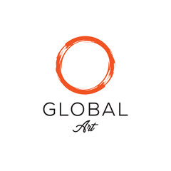 Global Art logo design editable victor brand identity image