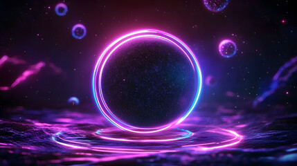 Naklejka premium planet in space