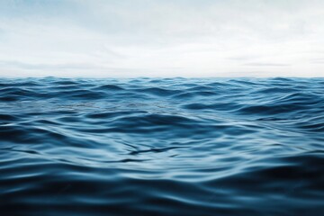 Fototapeta premium Calm ocean surface under a serene sky.