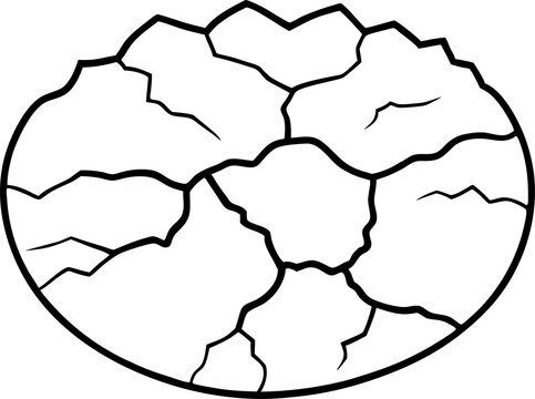 recommend clip art: 
                    
                    Dry cracked ground Surface crack sharp soil Broken glass effect Structure of cracks, Breaks land texture earthquake scratches isolated black and white vector silhouette 
                    
                    