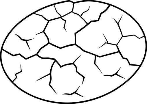 recommend clip art: 
                    
                    Dry cracked ground Surface crack sharp soil Broken glass effect Structure of cracks, Breaks land texture earthquake scratches isolated black and white vector silhouette 
                    
                    