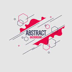 Background with abstract shapes. A template for design and creativity. The composition of the figures. The illustration is in a modern style, simple and concise design.