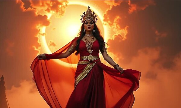 cinematic video of lord brahma laksmi
