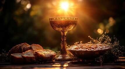 christian symbols and icons chalice communion last supper