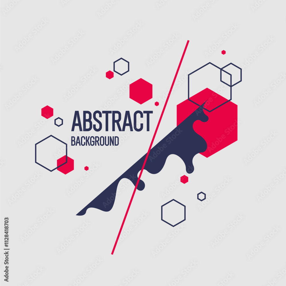 Poster background with abstract shapes. a template for design and creativity. the composition of the figure