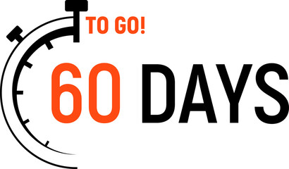Countdown days left banner. Count time sale. Days to go illustration.
