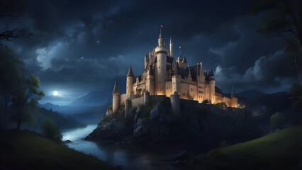 Obraz premium church in the night