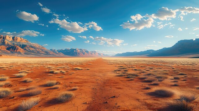 Rocky desert, red dirt.