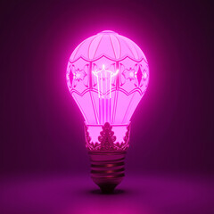 Fototapeta premium light bulb on dark background