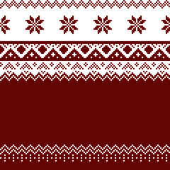 seamless fabric Christmas sweater pattern background.
