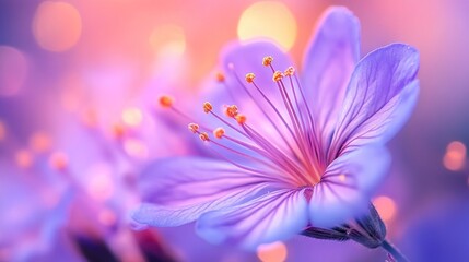 Enchanted Purple Blossom: A Dreamy Floral Macro