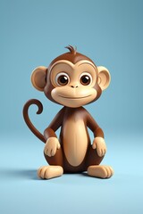 Naklejka premium a close up of a monkey with a very big smile on its face