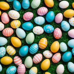 Obraz premium Customizable Easter background, postcard, flyer, business