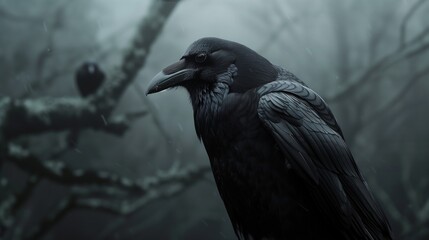 Naklejka premium crow