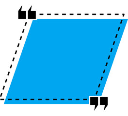 Colorful quote frames. Speech bubbles with quotation marks. Blank text message box for quotes. Blog post template illustration.