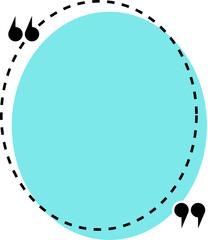 Fototapeta premium Colorful quote frames. Speech bubbles with quotation marks. Blank text message box for quotes. Blog post template illustration.