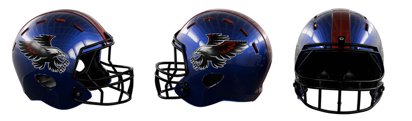 Football Helmet isolated on white