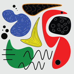 old style textured abstract shapes