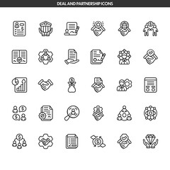 Deal And Partnership Icons Sheet