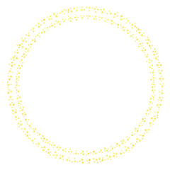 星のフレーム（金色、キラキラ、ラメ、グリッター、スパンコール）