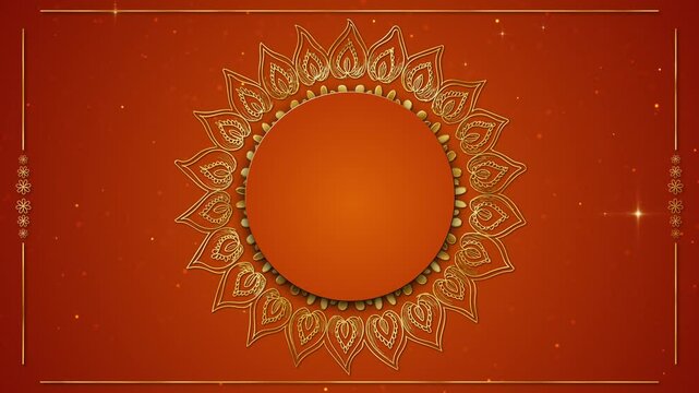 Ramadan Eid, Arabic Islamic Mandala Animation Background. luxury wedding invitation. Yoga, Wedding, invitation traditional Indian lights Hindu celebration holiday. sparkle anniversary particle 4K 3D