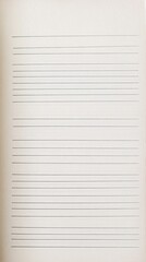 Obraz premium Blank Lined Notebook Page - Simple and Clean