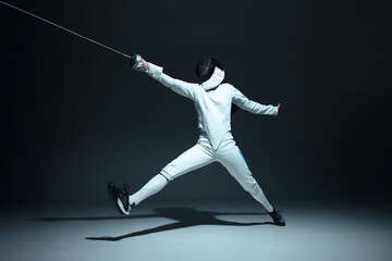 Fencing sport.