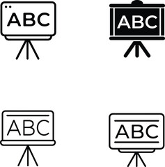  icon of a presentation board