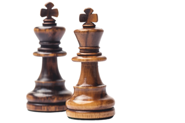 Strategic Chess Move Isolated on Transparent Background