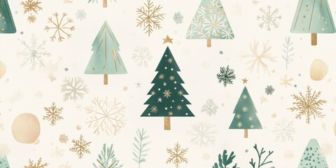 Seasonal Christmas Tree Pattern