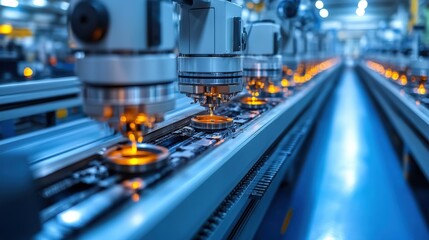 Fototapeta premium factory use of the machine interior of production plannin