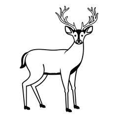deer silhouette vector
