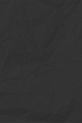 Black clean crumpled paper