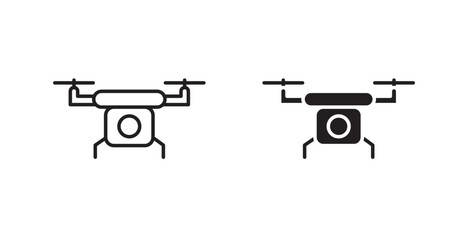 Drone Icon set. vector illustration set