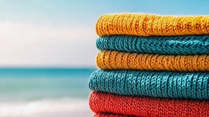 Collection of raw knitted materials showcasing texture, softness, and craftsmanship