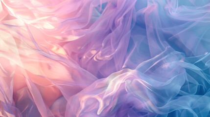 Obraz premium Ethereal swirls of pastel hues blend harmoniously in this dreamy, abstract art piec