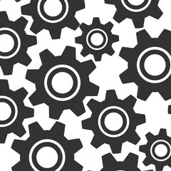 Gear background icon isolated on transparent background
