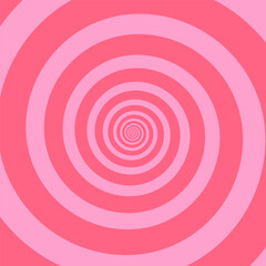 Pink hypnotic optical Illusion spiral background
