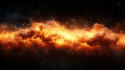 in the beginning god created the heavens and the earth genesis 1 1 fiery explosion on a dark background