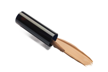 Portable Concealer Tube for On-the-Go Touch-Ups Isolated on Transparent Background