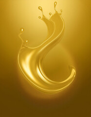 pure gold background with a liquid gold splash in the middle