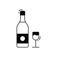Whiskey vector icon
