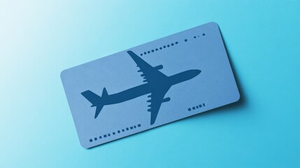 Boarding pass vector illustration. Air plane ticket template. Airline flight pass concept. Blue departure document. Blue airplane ticket design. Blank boarding pass template isolated.