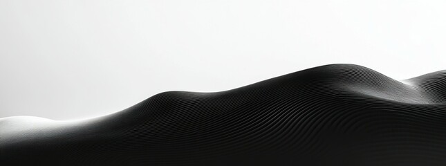 Wavy Abstract Shape with Gradient. Created with Generative AI