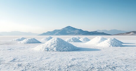 Antarctica, a vast snow-covered landscape winter background