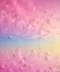 Fototapeta premium Soft focus background with a gradient of pink, blue, and yellow shades, dreamy, blurred