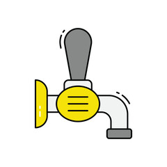 Beer tap vector icon